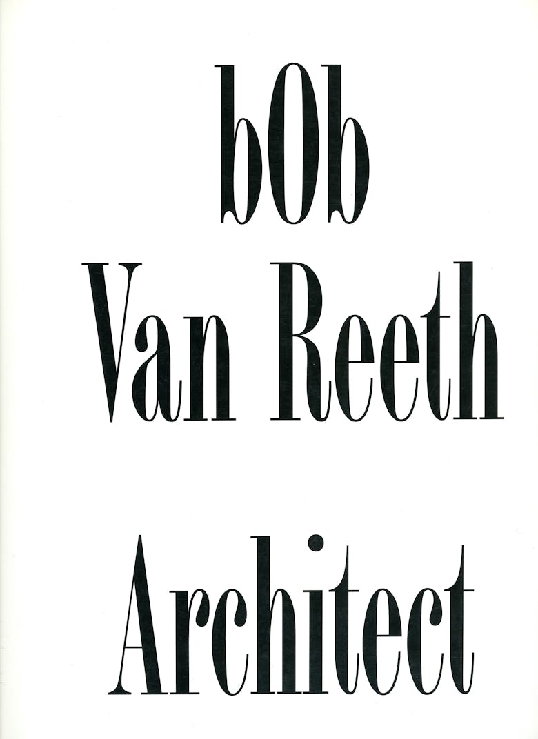 Publicatie “b0b Van Reeth Architect” uit 2013