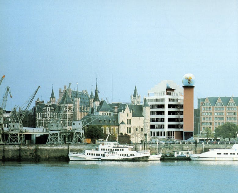 Kantoorgebouw Van Dijckkaai in Antwerpen, 1986 (niet uitgevoerd)
