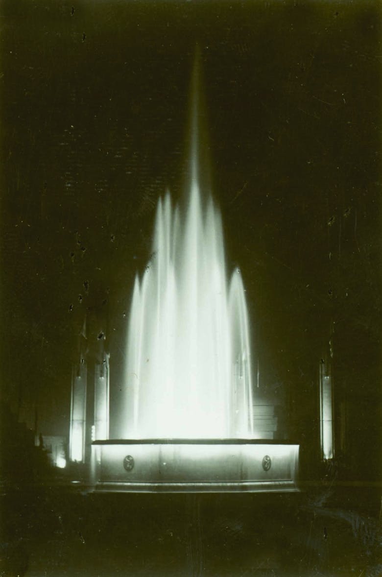 Jos Smolderen, verlichte fontein op de Antwerpse wereldtentoonstelling, 1930