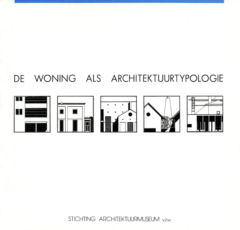 Boekontwerp “De woning als architectuurtypologie” voor de Stichting Architektuurmuseum, 1985