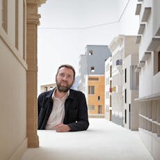Dirk Somers, curator of Composite Presence by Bovenbouw Architectuur, Belgian pavilion, Biennale Architettura 2021, Venice, © Filip Dujardin