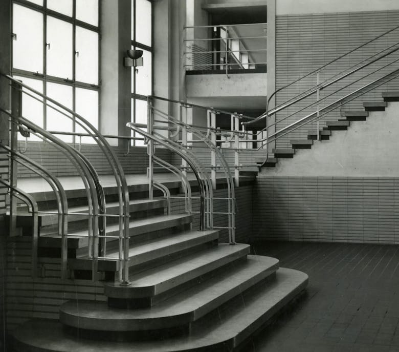 Eduard Van Steenbergen, stair atheneum Deurne, end 1930s