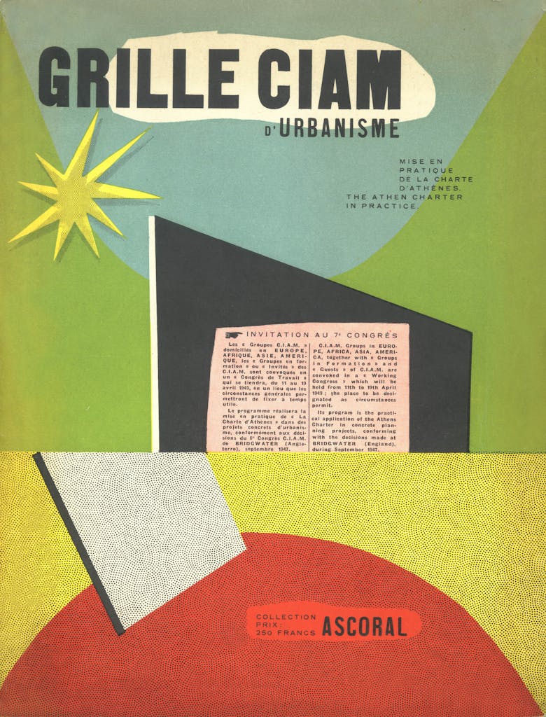 Grille CIAM d’Urbanisme, gepubliceerd door Le Corbusier, Parijs, 1948