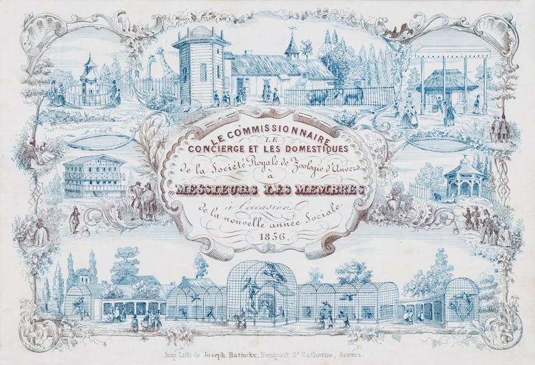 De Antwerpse Zoo in 1856