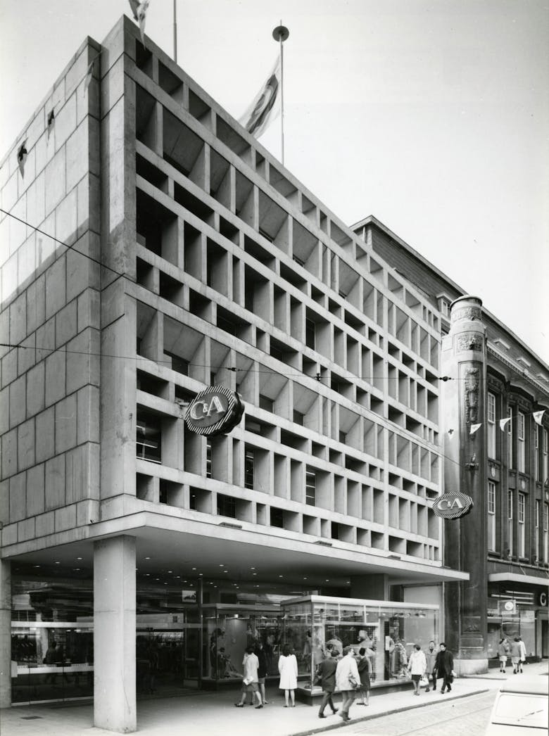Léon Stynen en Paul De Meyer, C&A winkel in Gent, circa 1967