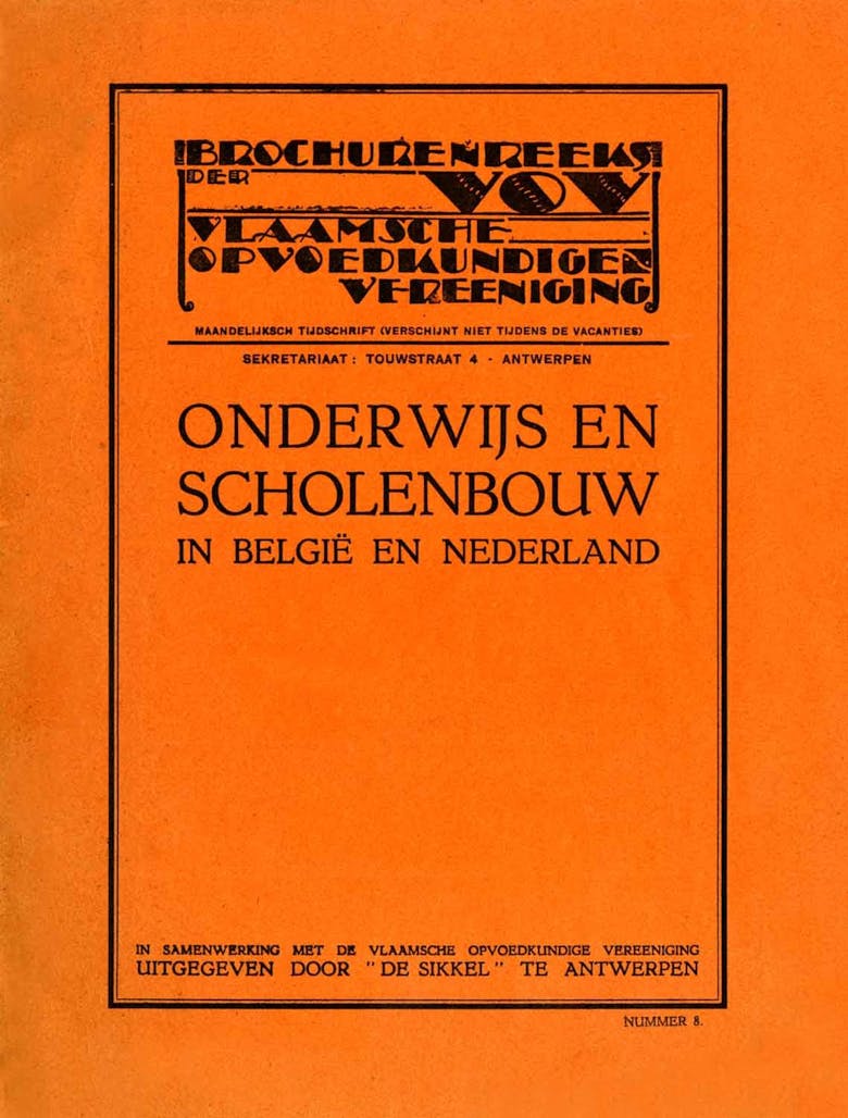 Handboek "Onderwijs en Scholenbouw" Antwerpen, 1931