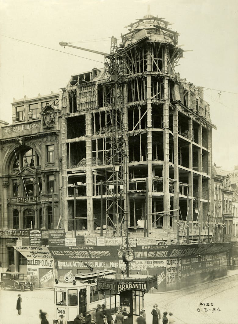 Alfred Portielje, kantoorgebouw British Dominions House in Antwerpen, 1924