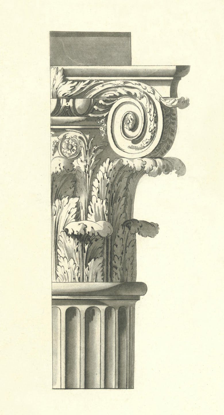 Anonymous 19th century design for a capital