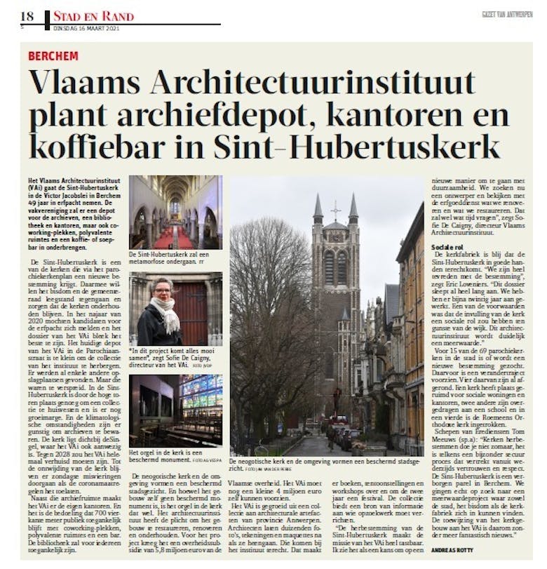 Gazet van Antwerpen 16.03.2021