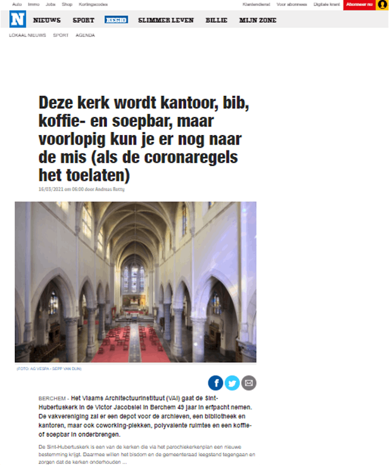 Het Nieuwsblad online 16.03.2021