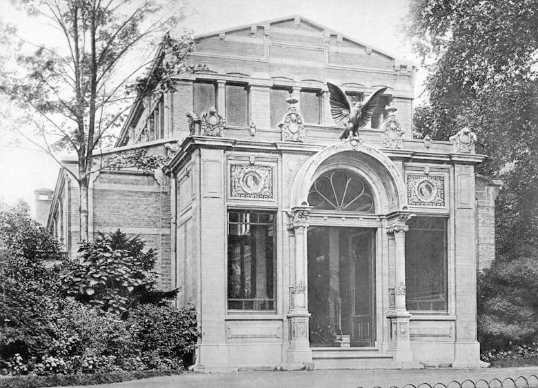 Emile Thielens, Vogelpaleis, 1893 (beschadigd in WO II en verbouwd en uitgebreid in 1950)