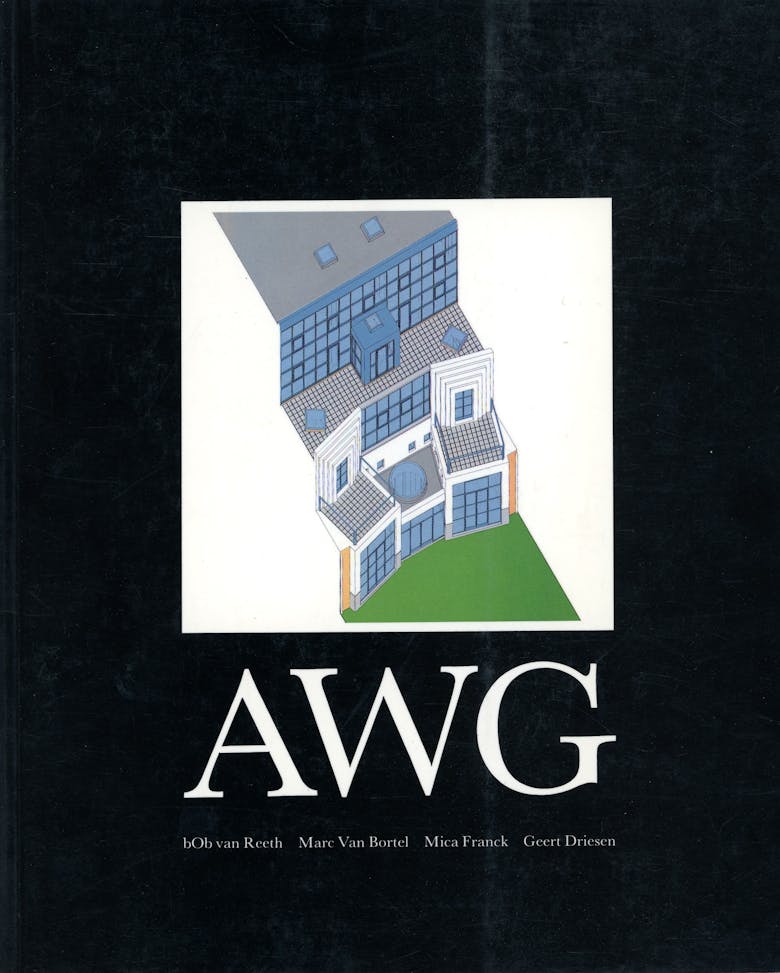 Tentoonstellingscataloog “AWG. b0b Van Reeth, Marc Van Bortel, Mica Franck, Geert Driesen” uit 1987