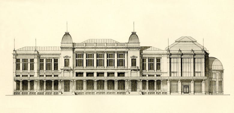 Emile Thielens, feestzaalcomplex, 1895-1897