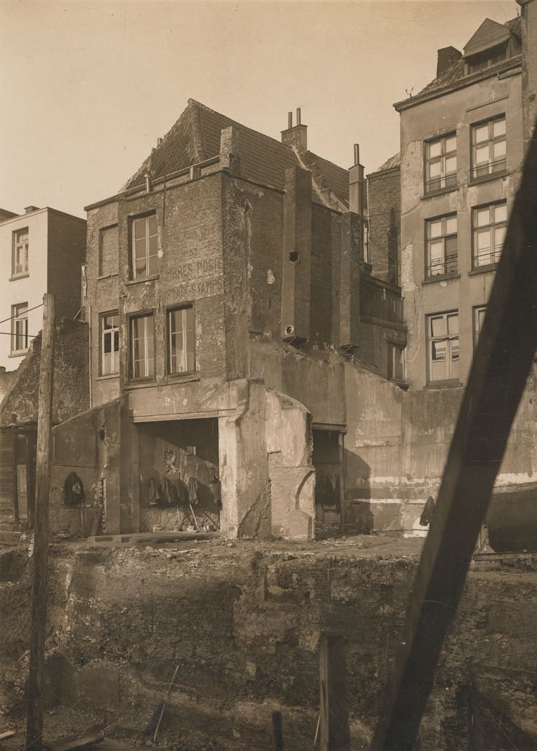 Foto van de bouwwerf, 1929
