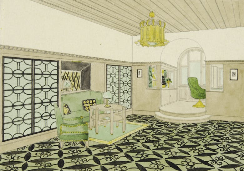 Ernest Wauters, interior design, c. 1930