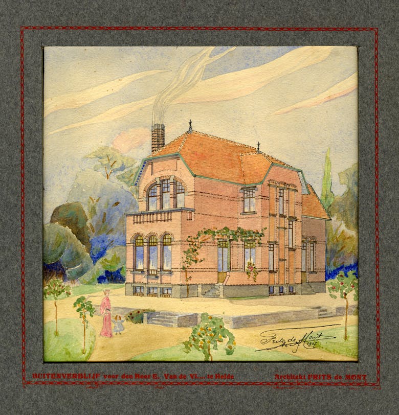 Frits De Mont, country house in Kalmthout, 1907