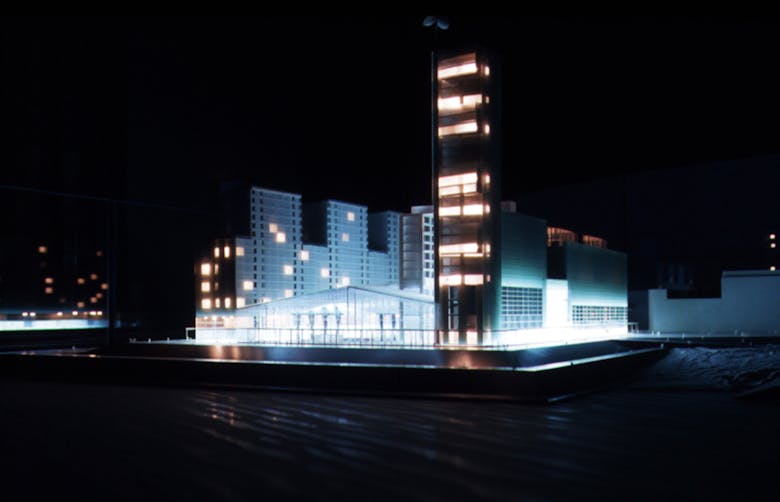 Wedstrijdontwerp Casino-Kursaal in Oostende i.s.m. Bureau d’Etudes René Greisch, 1993 (niet uitgevoerd)