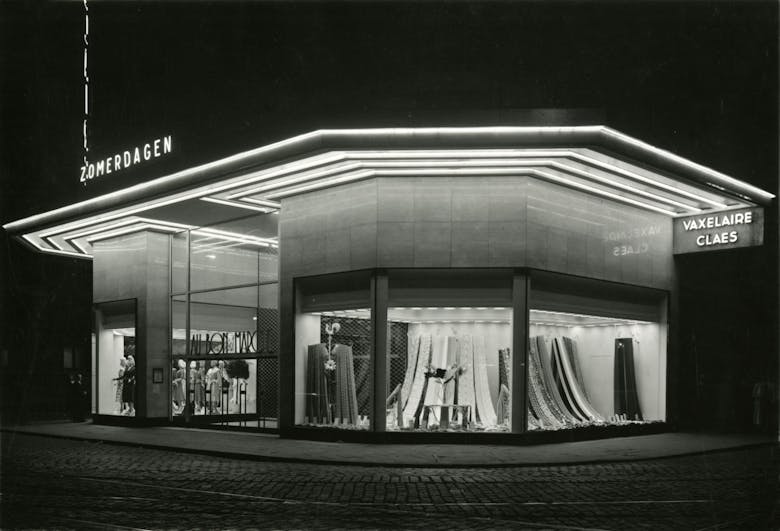 Cols-De Roeck, vitrine van het warenhuis Vaxelaire-Claes/Au Bon Marché in Antwerpen, jaren 1940