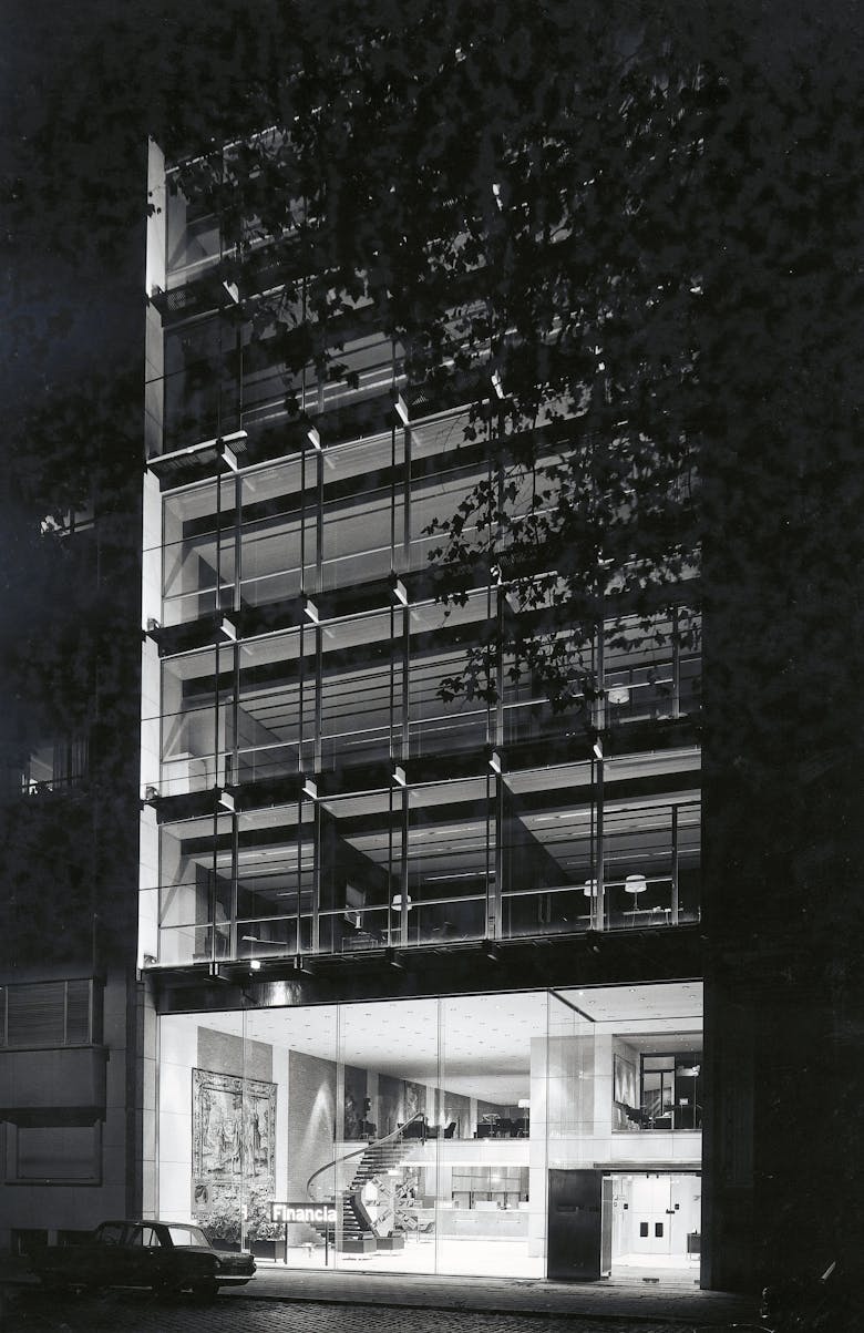 Walter Bresseleers, kantoorgebouw Financia in Antwerpen, 1967