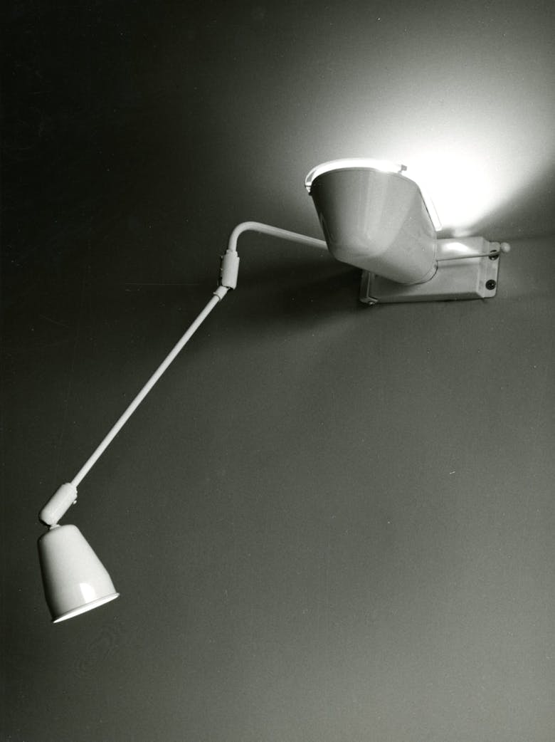 Bedlamp ontworpen door Karel Van Riel, jaren 1960