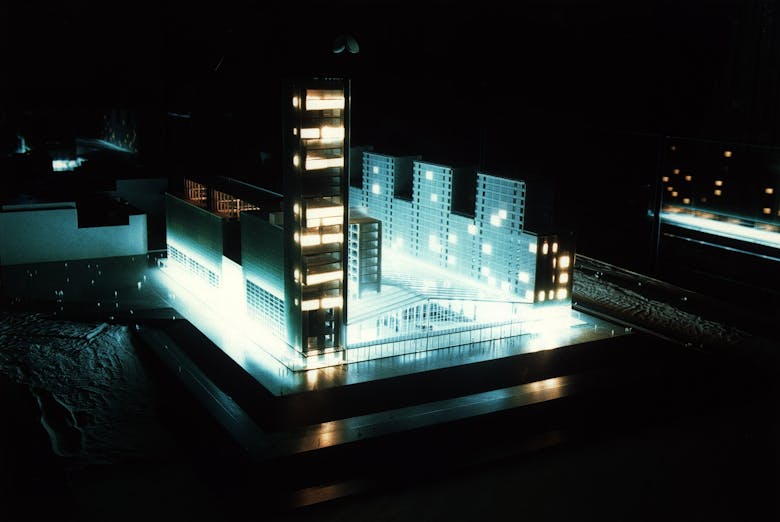 AWG, maquette wedstrijdontwerp Casino-Kursaal in Oostende, 1993 (niet uitgevoerd)