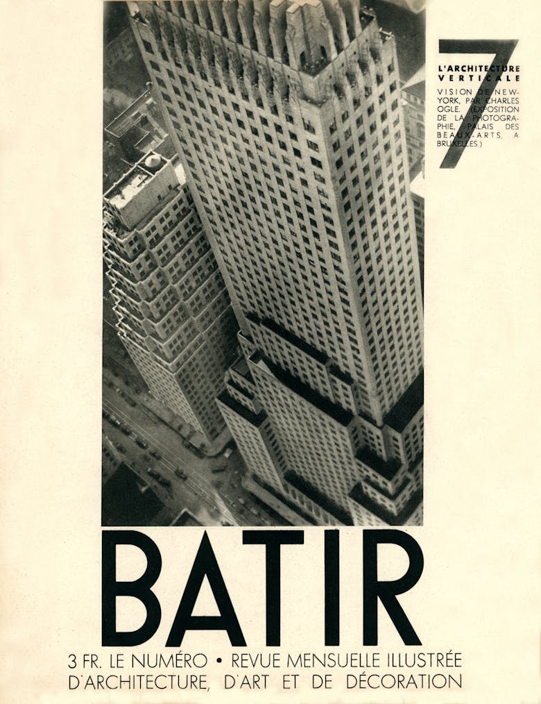 Cover van het tijdschrift 'Bâtir', 1933