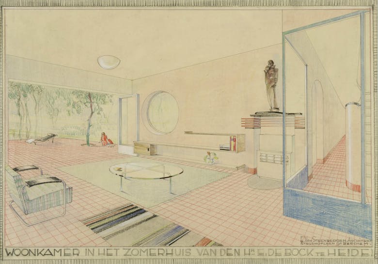 Eduard Van Steenbergen, interior house De Reiger in Kalmthout, 1934