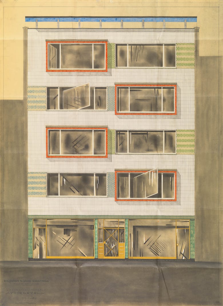 Victor Maeremans, appartementsgebouw Haentjens in Antwerpen, circa 1957