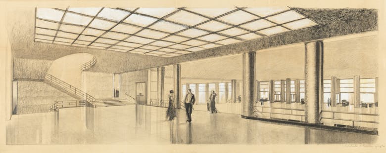 Léon Stynen, ontwerp voor de vestibule van het casino van Blankenberge, jaren 1920