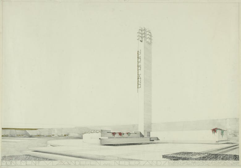 Eduard Van Steenbergen, 'Monument Flanders voor The Netherlands', 1928