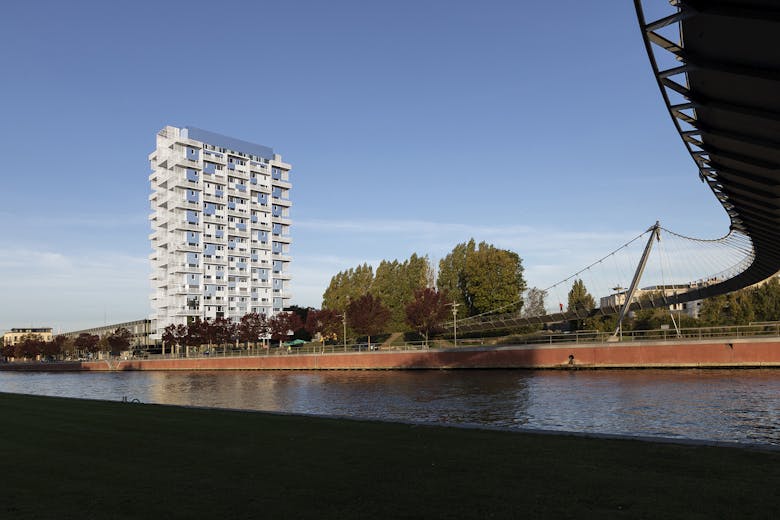 Construction of the new K-tower (Kortrijk) - PHILIPPE SAMYN and PARTNERS srl, architects and engineers