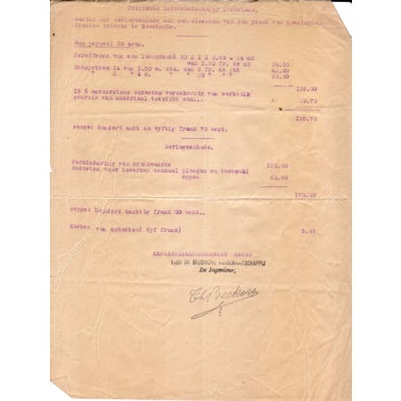 Brief van Th. Beckers, Ingenieur van de Belgische Heidemaatschappij 07-04-1920 2/2 © Stadsarchief Ieper
