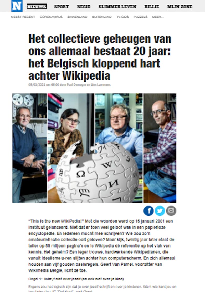 Het Nieuwsblad 09.01.2021
