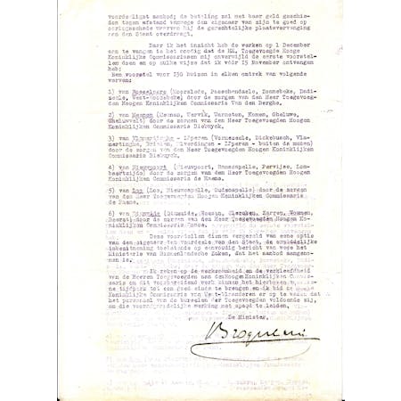 Omzendbrief van Minister Charles De Broqueville 24-10-1919 2/2 © Stadsarchief Diksmuide