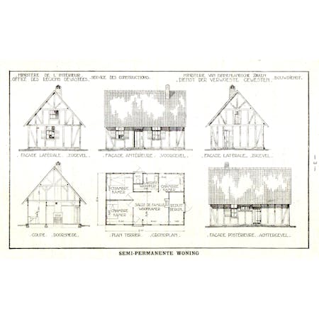 'Semi-permanente woonhuizen' 25-10-1923 4/5 © Stadsarchief Ieper