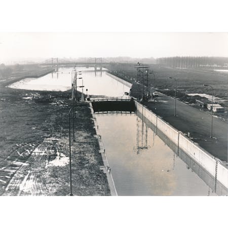 Aanleg van de Ringvaart in Gent in 1959. Jan De Nul, Aalst