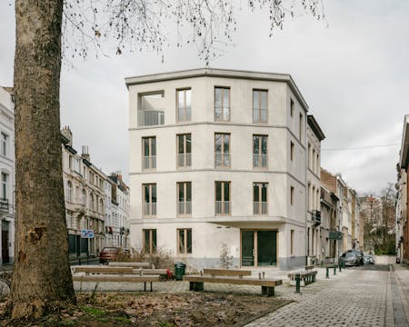 VDB Social Housing, Brussels, Vers.a Architecture © Stijn Bollaert