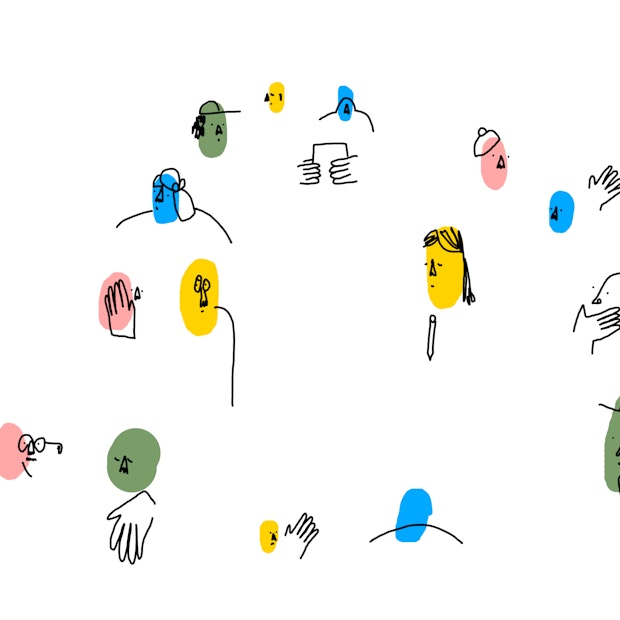 Participatie voor echt: Wie neemt deel? - Vlaams Architectuurinstituut - Illustratie: Sofie De Cleene