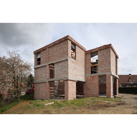 BLAF architecten, Brick Wall City, Lokeren © Stijn Bollaert