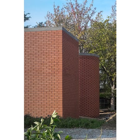 BLAF architecten, Brick Wall City, Lokeren © BLAF architecten