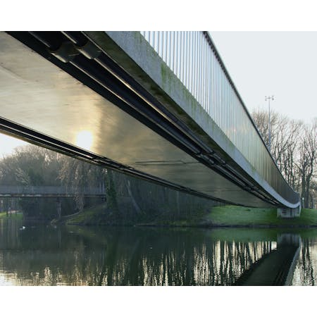 Fiets- en voetgangersbrug Oostende, 360 Architecten i.s.m. Technum, © Jan Kempenaers