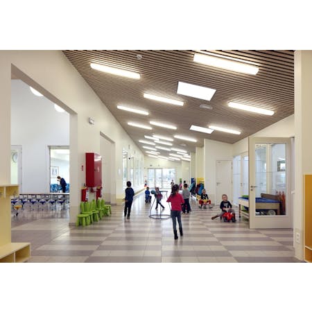 Gemeentelijke Basisschool, Berlaar, Bovenbouw Architectuur © Filip Dujardin
