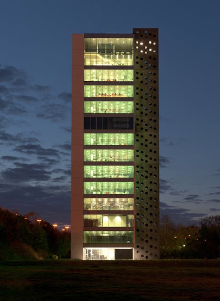 Elishout Kitchen Tower, Hotel school campus, Anderlecht, Xaveer De Geyter Architects © Frans Parthesius