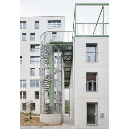 DBLV architecten, Sociale huisvesting Nekkersput, Gent © Filip Dujardin