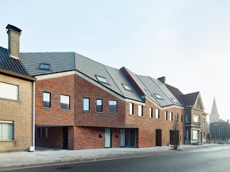 Sociale woningen Westkerke, ampe.trybou architecten © Dennis De Smet
