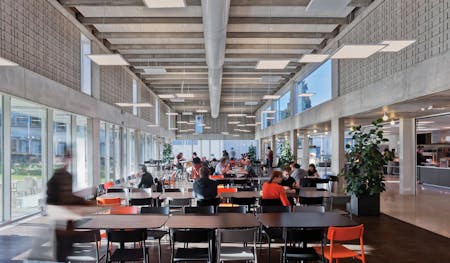 Restaurant Campus Middelheim Universiteit Antwerpen, DMT architecten © Christophe Van Couteren