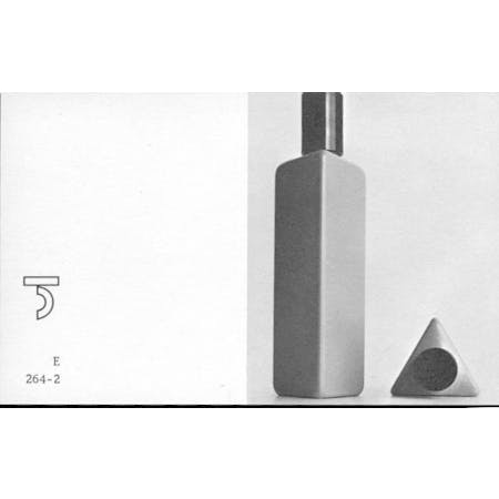 Michel Olyff, Driehoekig flakon voor toiletprodukten, Momiplast - Momignies, Maison Georges Cordier Fils (Brussel)
