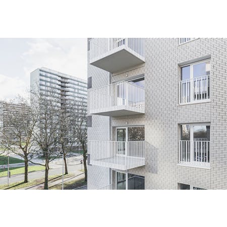 puls architecten, Sociale woningen Halewijnlaan, Antwerpen © Vanhoutteghem