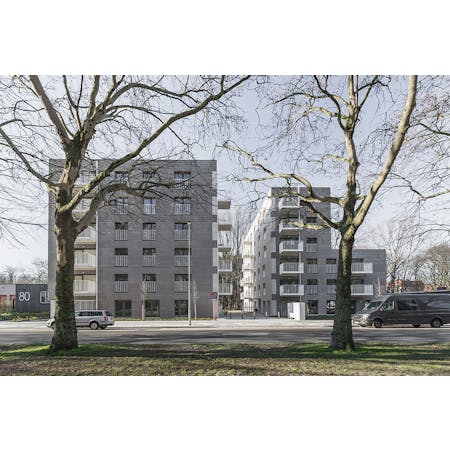 puls architecten, Sociale woningen Halewijnlaan, Antwerpen © Vanhoutteghem