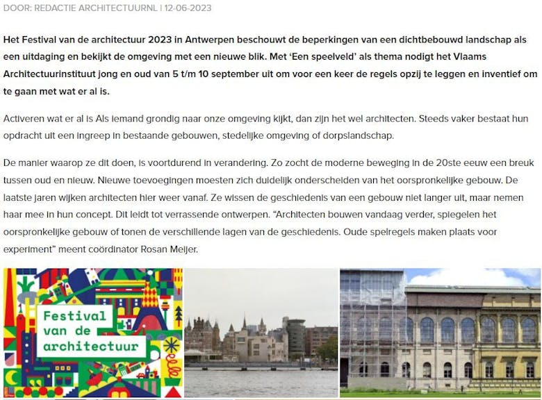Architectuur NL 12/06/2023